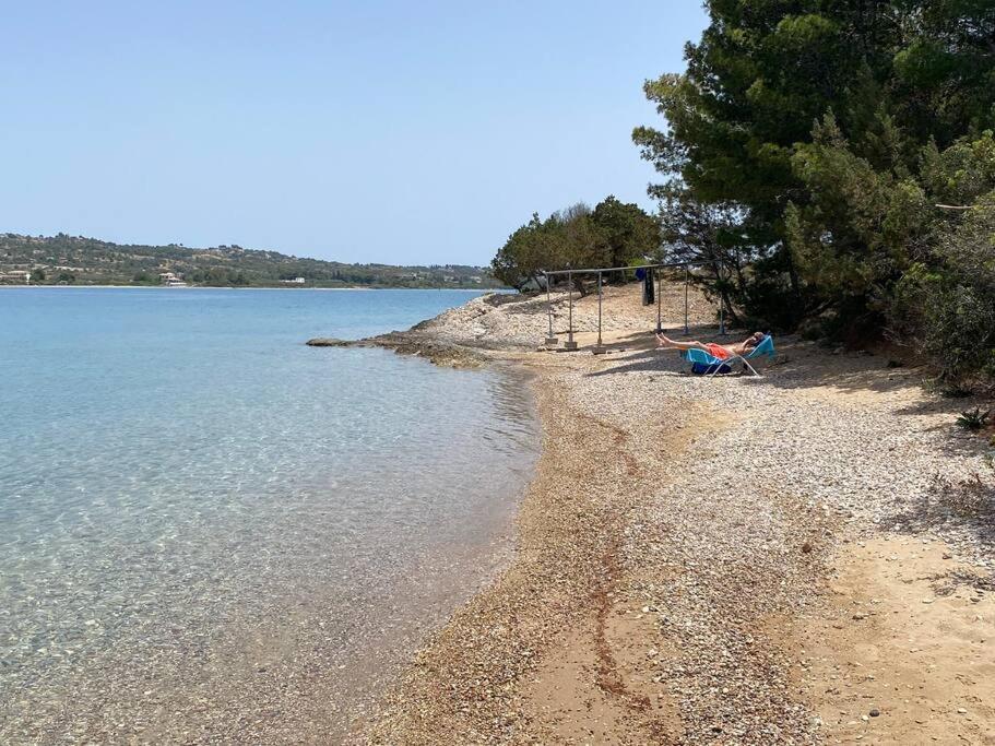 Retreat Villa By The Sea With Pool In Porto Heli Bagian luar foto